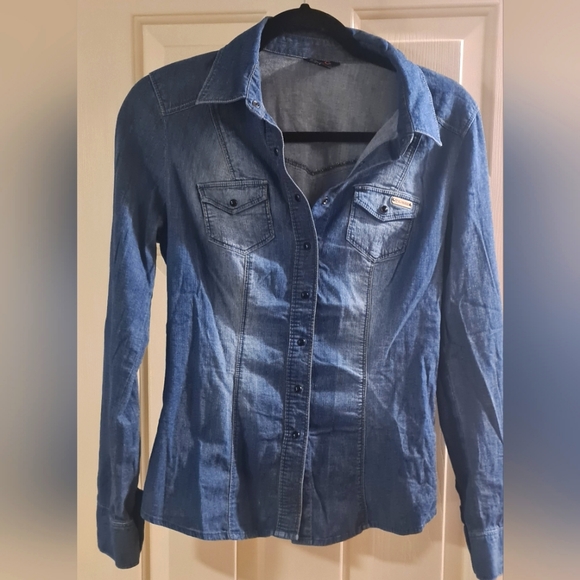 Denim blouse G by Guess - Picture 1 of 2
